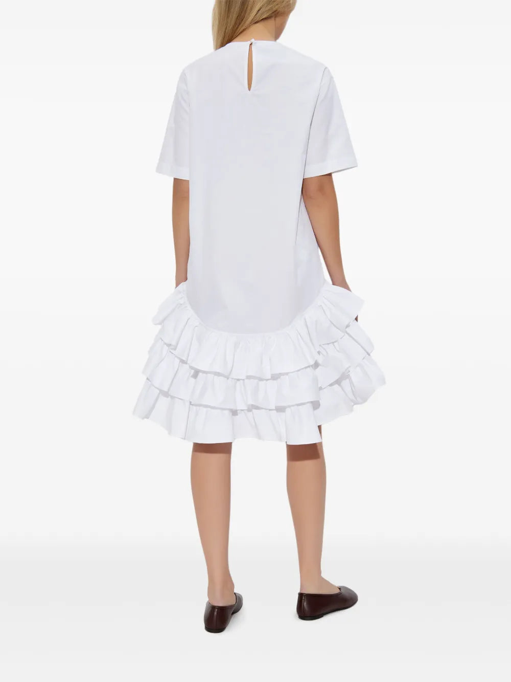 Ruffled Hem T-Shirt Dress
