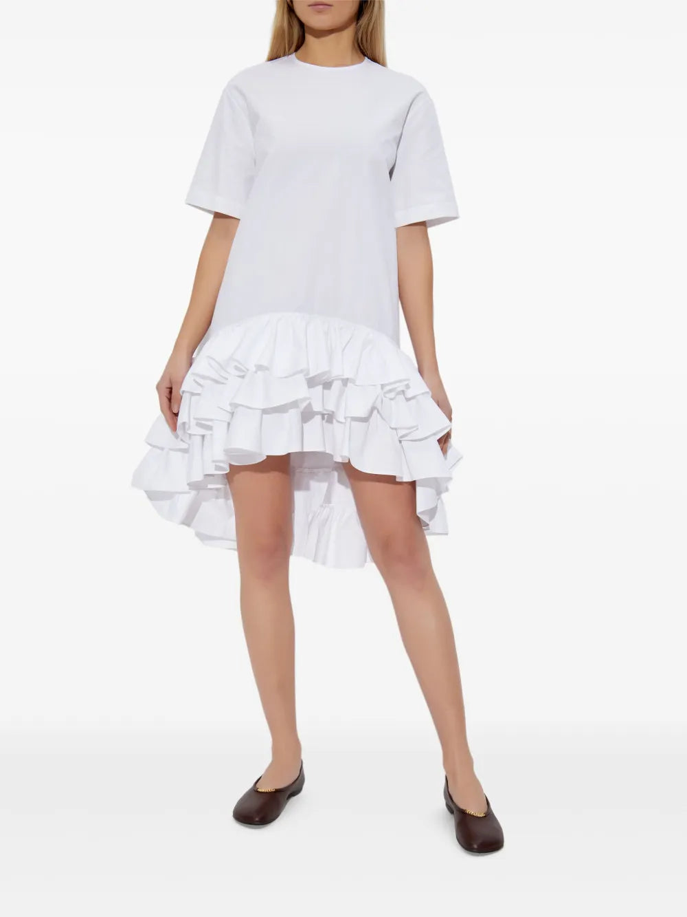 Ruffled Hem T-Shirt Dress