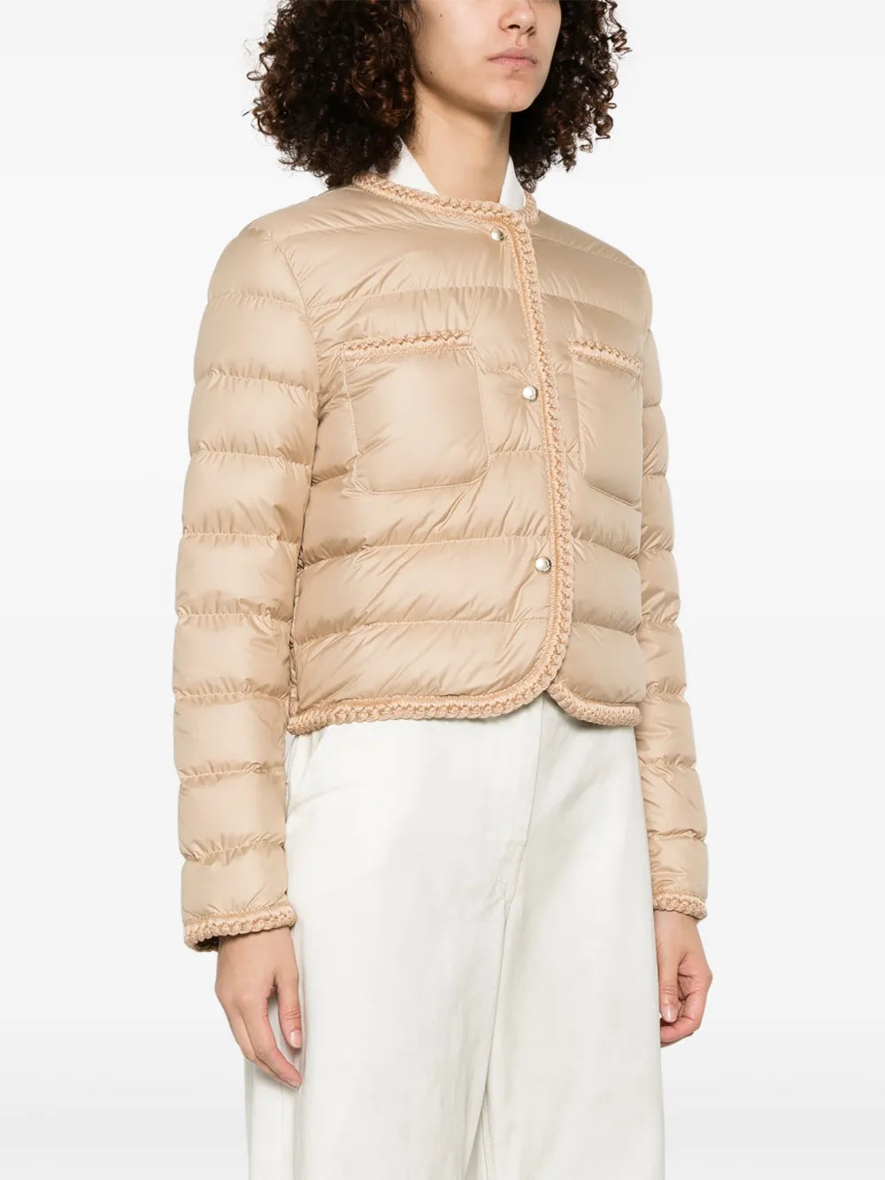 Cropped Quilted Down Jacket
