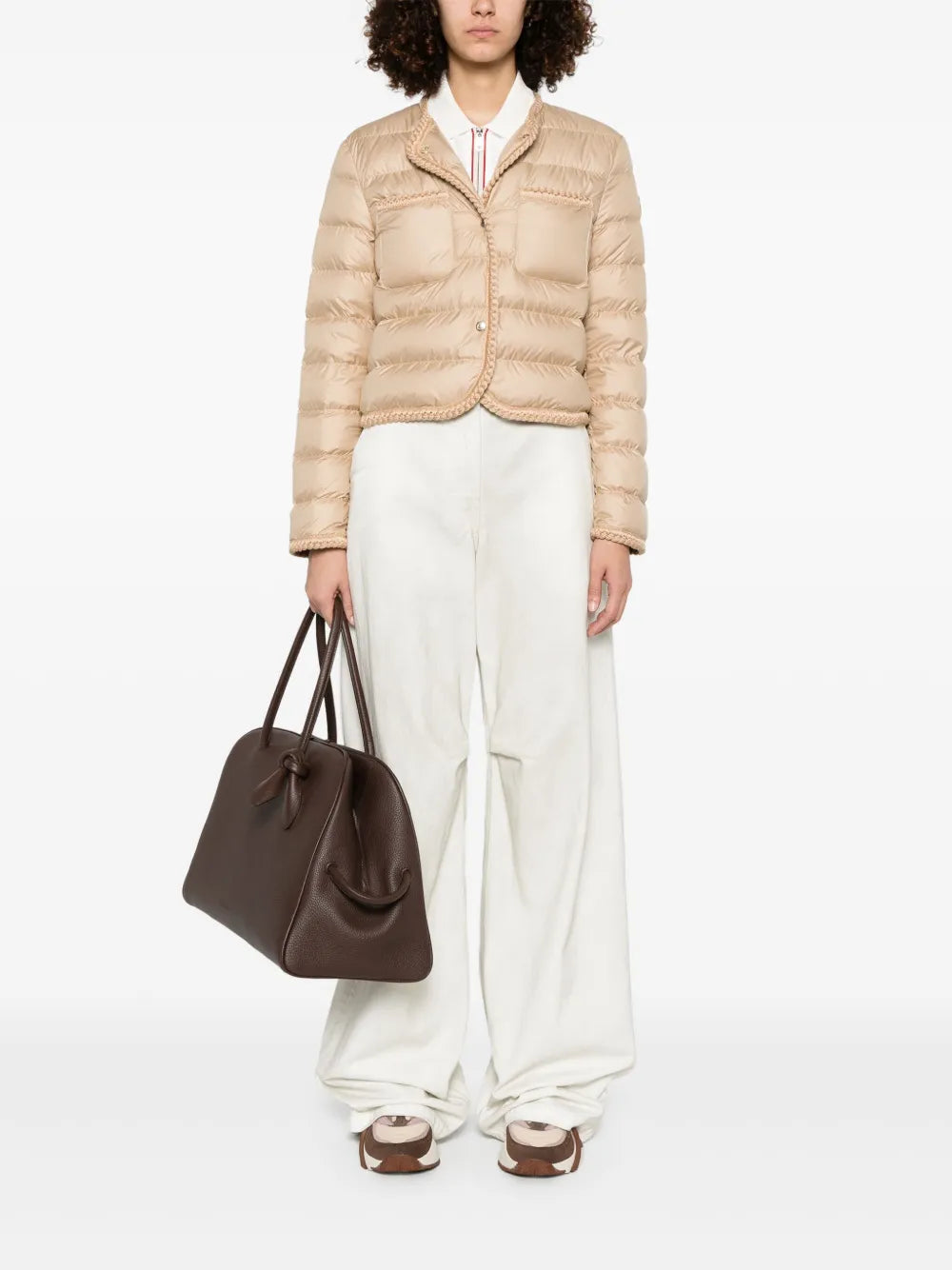Cropped Quilted Down Jacket