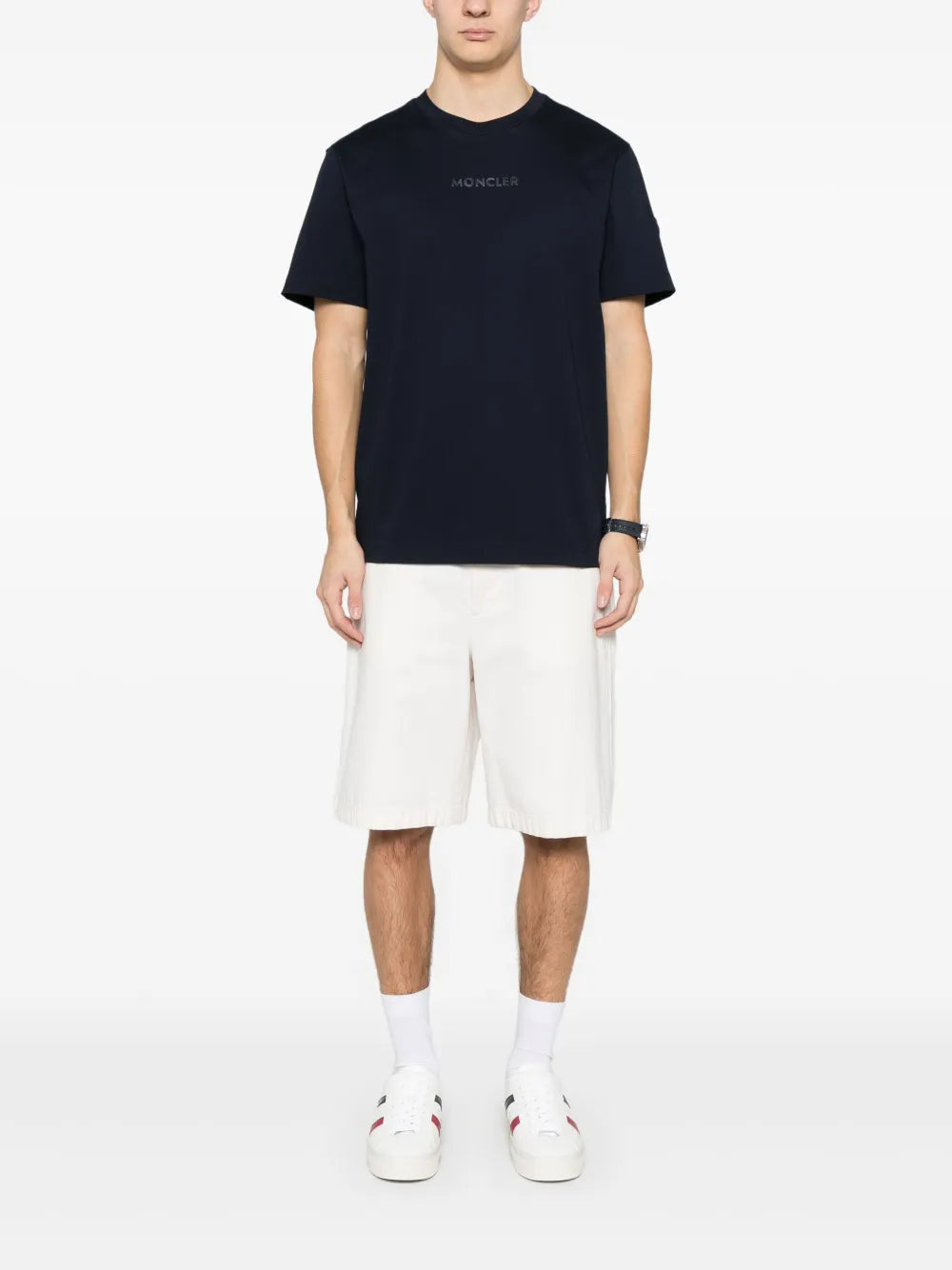 Navy Blue Logo Lettering T-Shirt