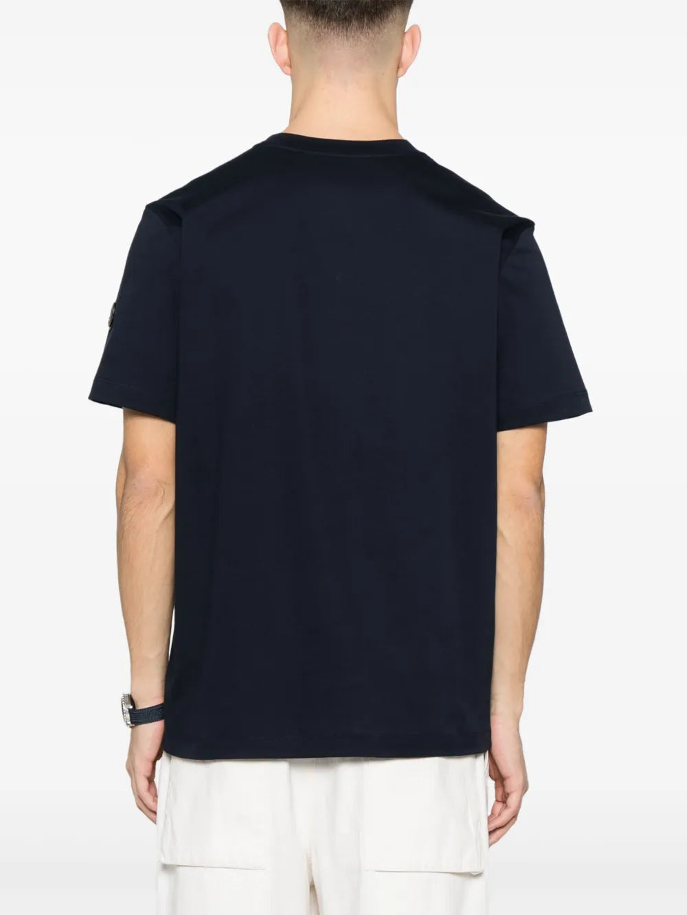Navy Blue Logo Lettering T-Shirt