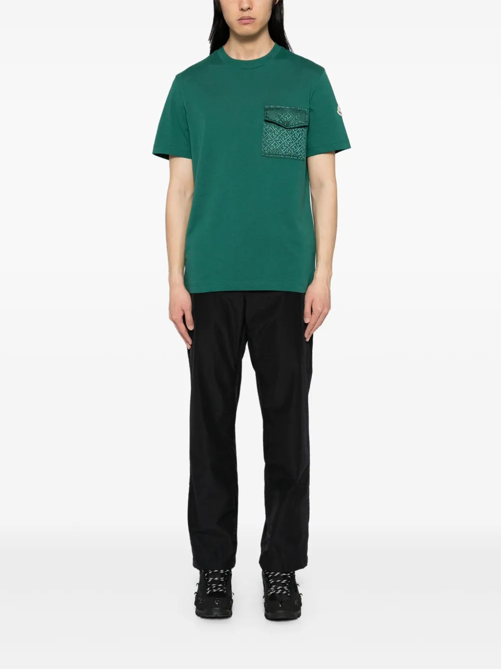 Green Monogram Pocket T-Shirt
