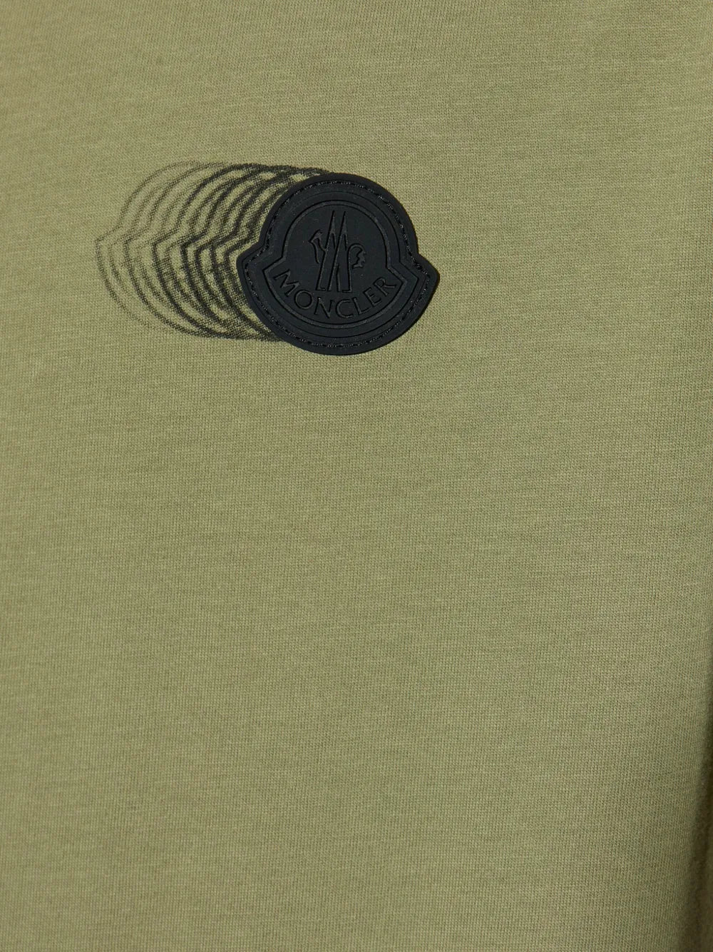 Faded Khaki Logo Pattern T-Shirt