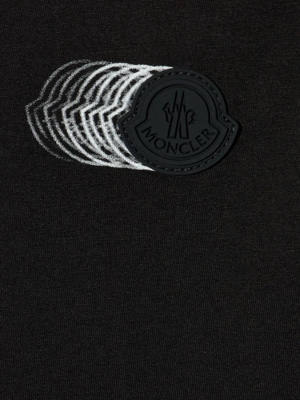 Black Faded Logo Print T-Shirt