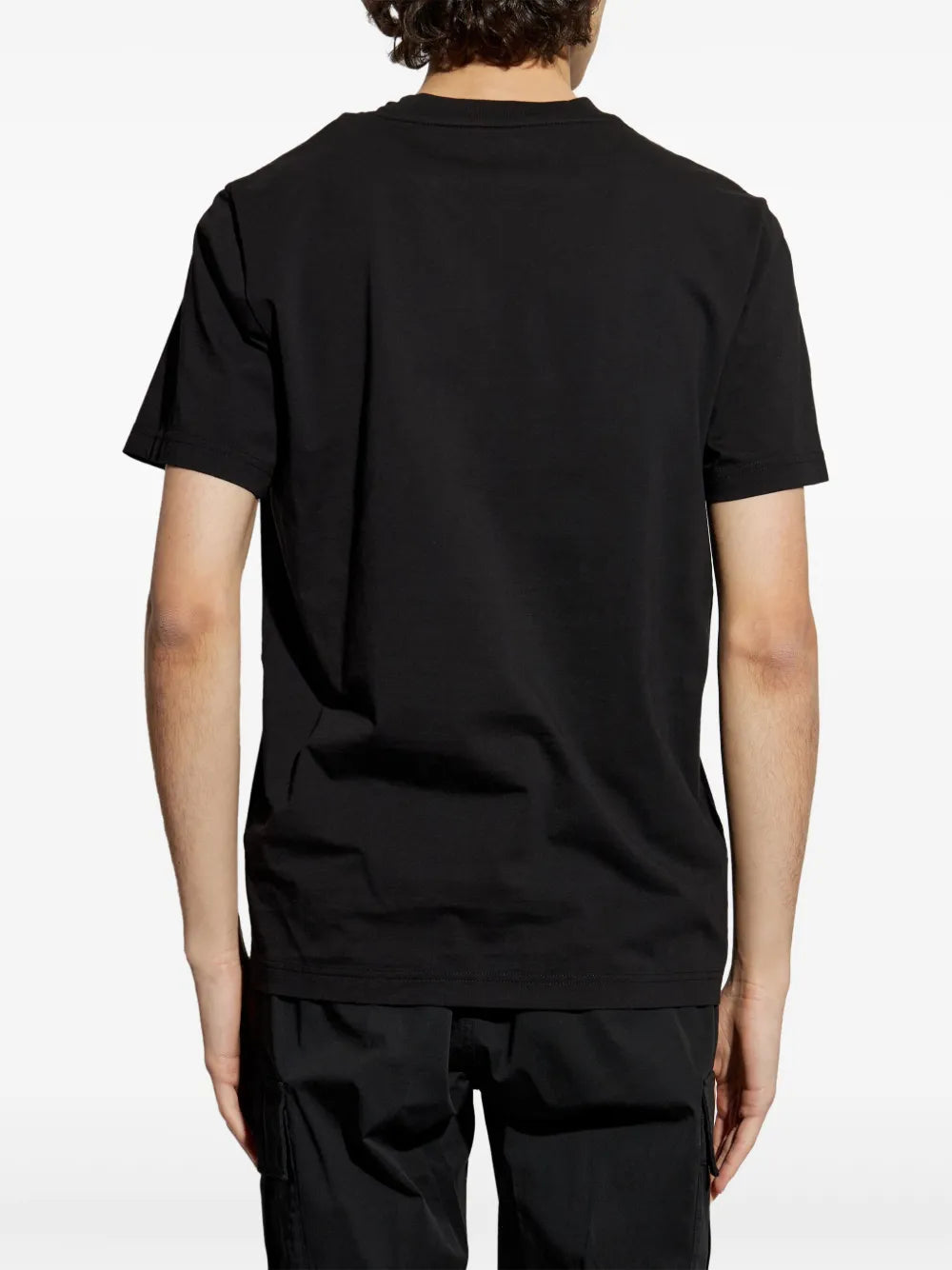 Black Faded Logo Print T-Shirt