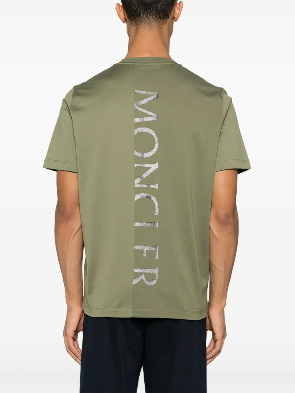 Khaki Vertical Logo T-Shirt
