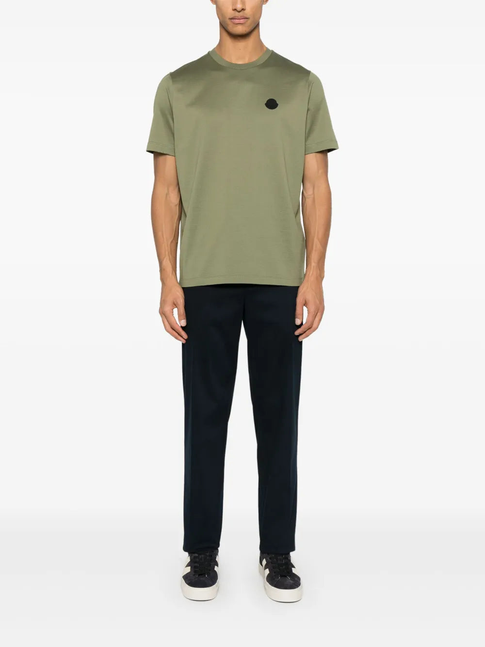 Khaki Vertical Logo T-Shirt