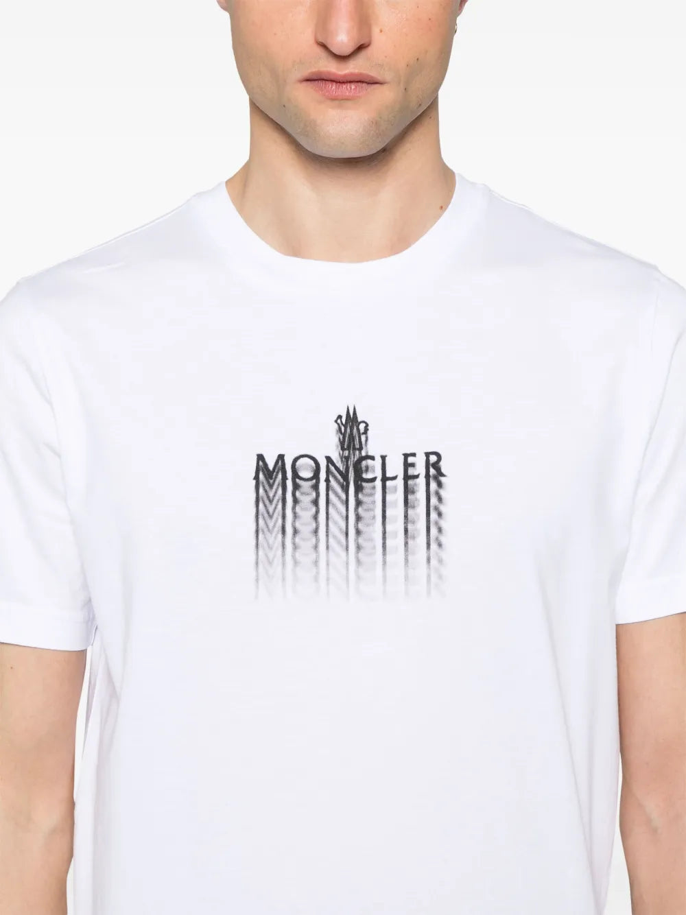 White Faded Logo T-Shirt