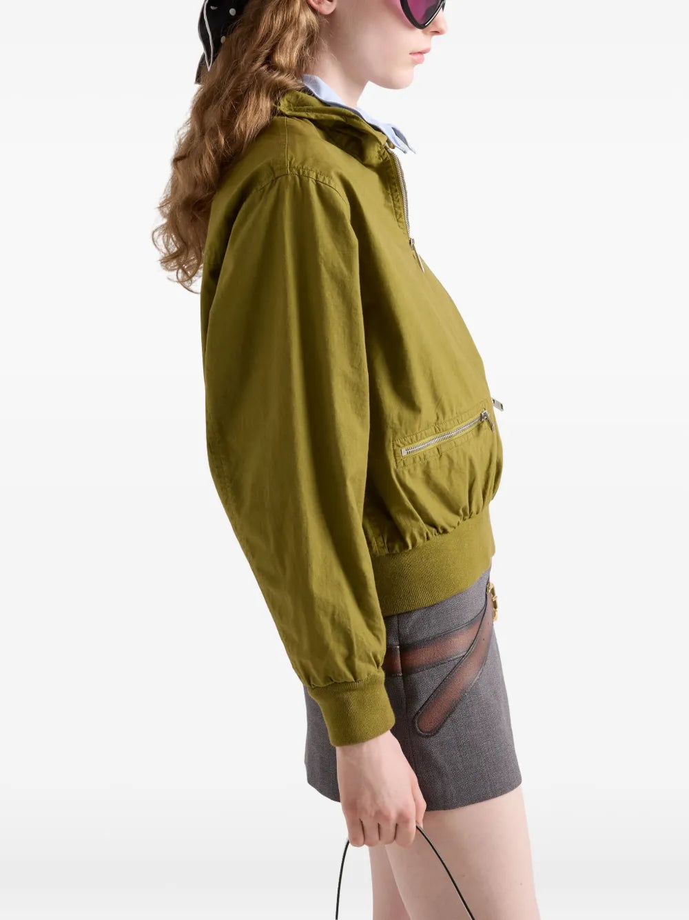 Cropped Zip-Pocket Jacket