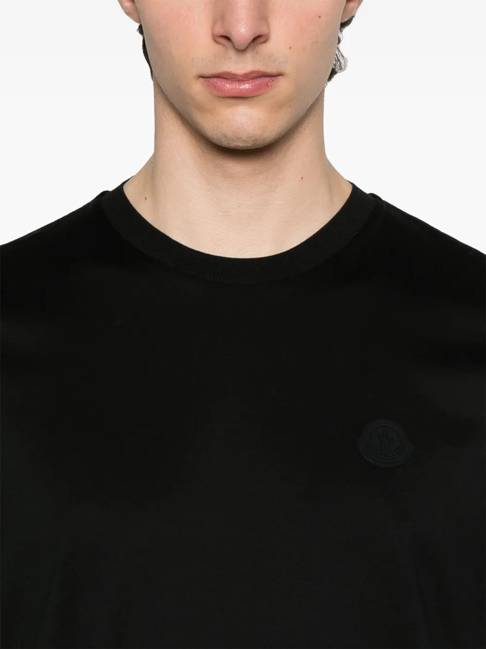 Black Vertical Logo T-Shirt