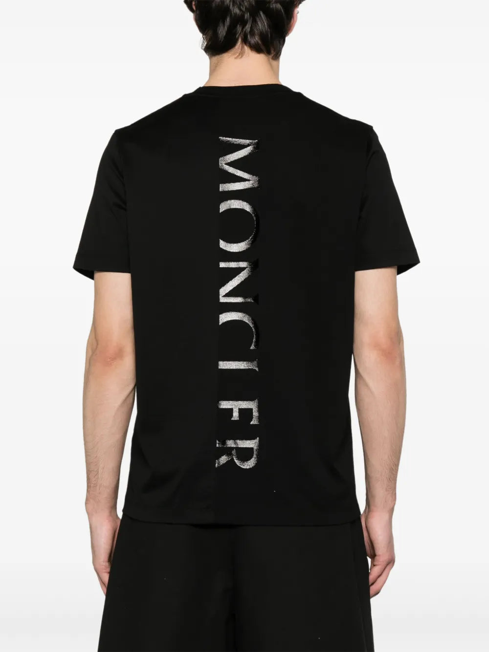 Black Vertical Logo T-Shirt