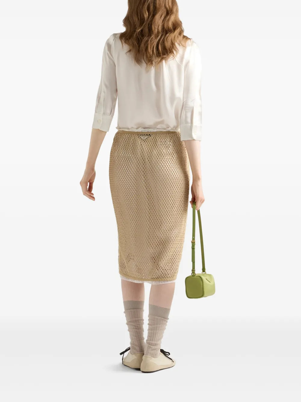 Cotton Mesh Skirt
