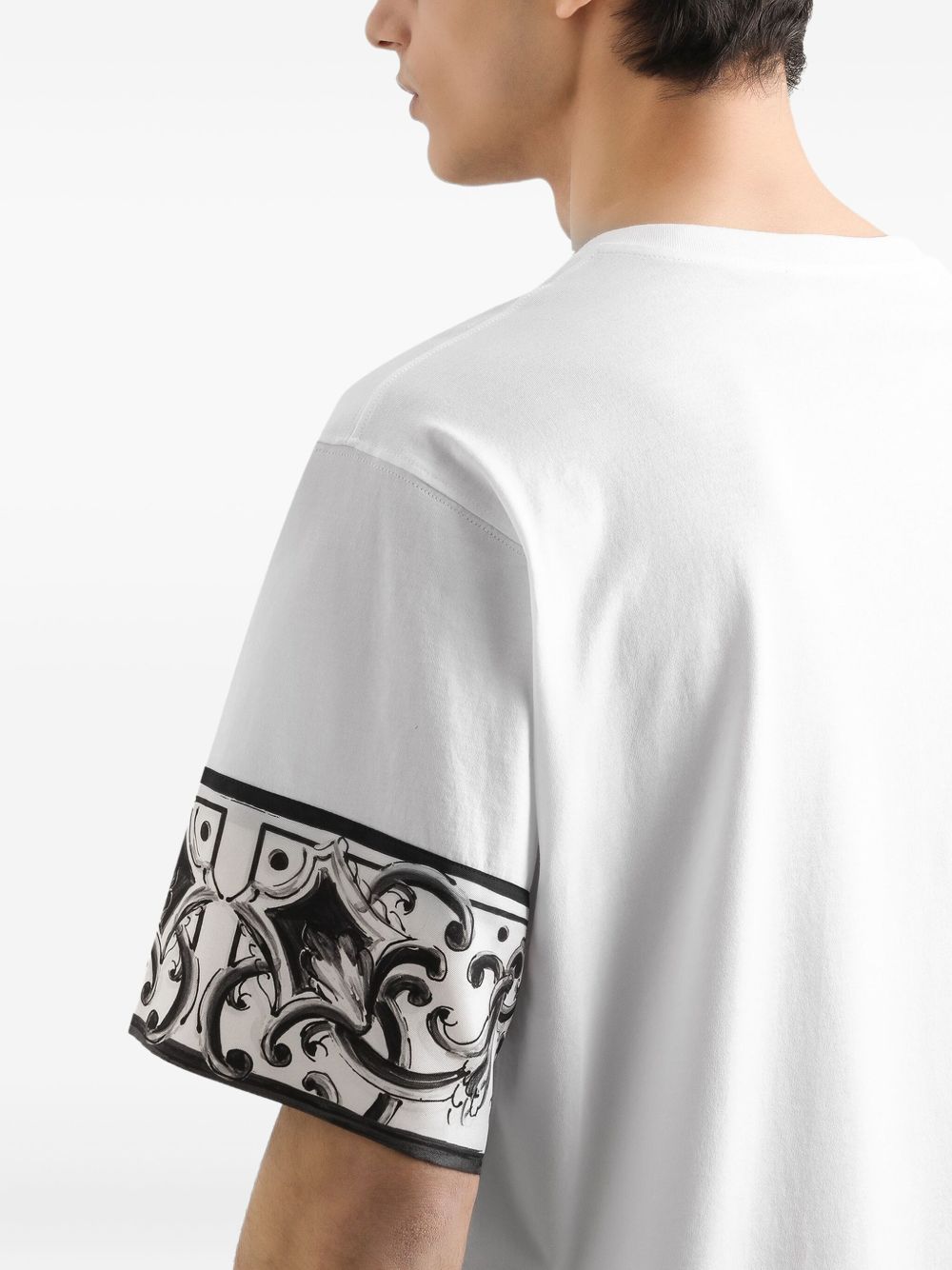 Majolica-print T-shirt