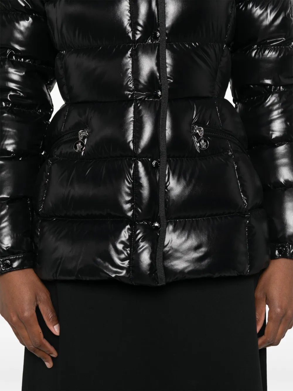 Glossy Hooded Puffer Jacket