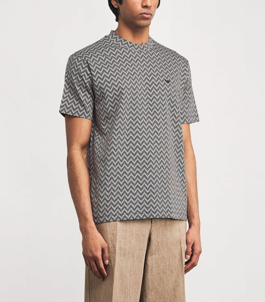 Cotton Chevron Print T-Shirt