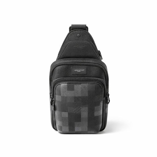 Damier Graphite Pixel Avenue Sling Bag (Black/Grey)