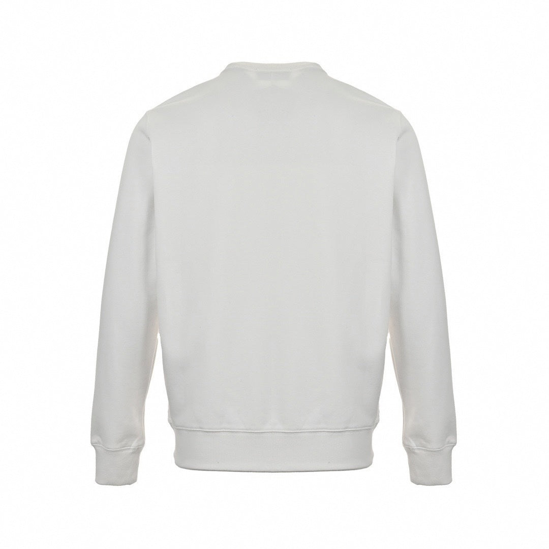 Thomas Bear Checked Applique Sweatshirt | White
