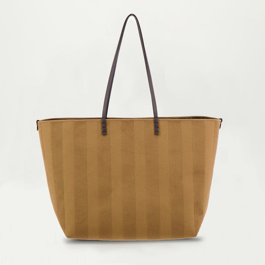 Canvas Shopper Tote – Camel