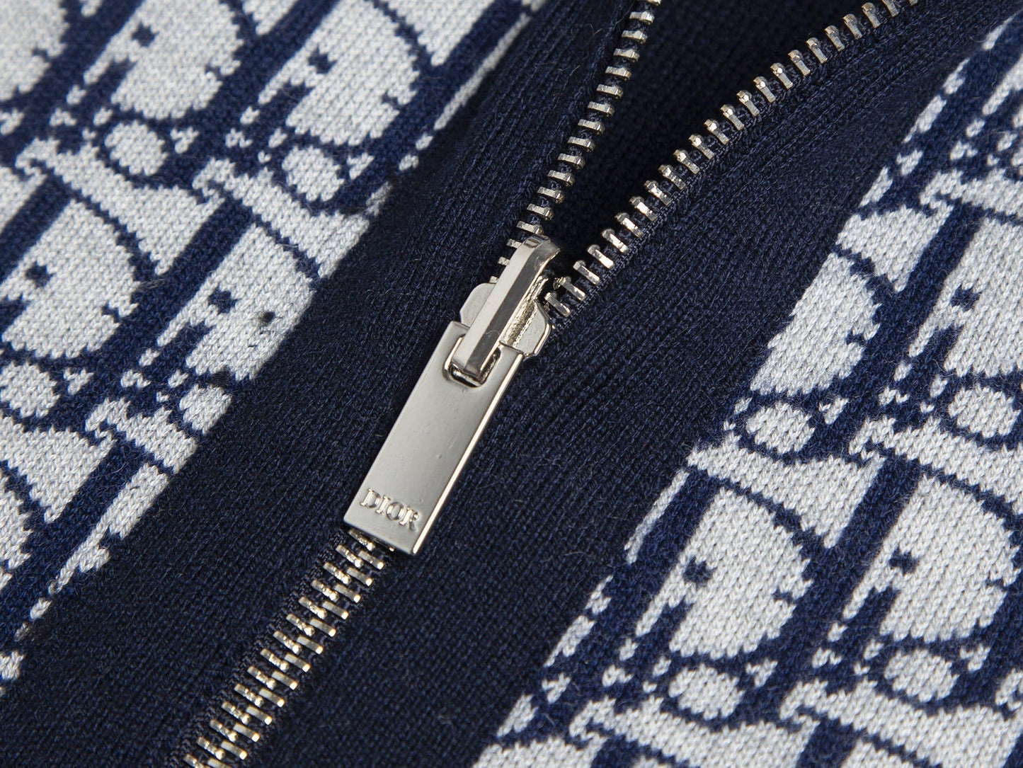 Oblique Wool Zip Hoodie
