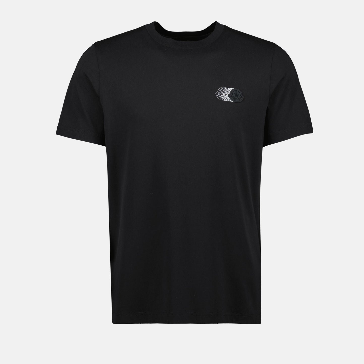 Black Faded Logo Print T-Shirt