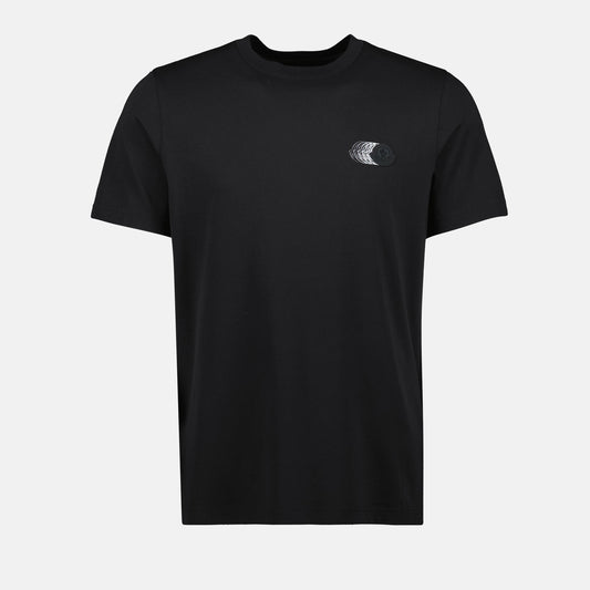Black Faded Logo Print T-Shirt