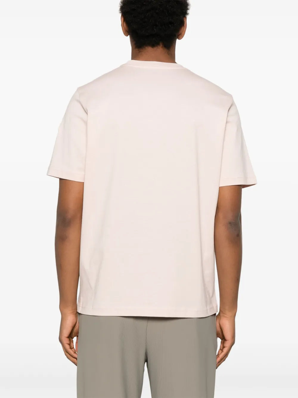 Light Pink Embroidered Logo T-Shirt