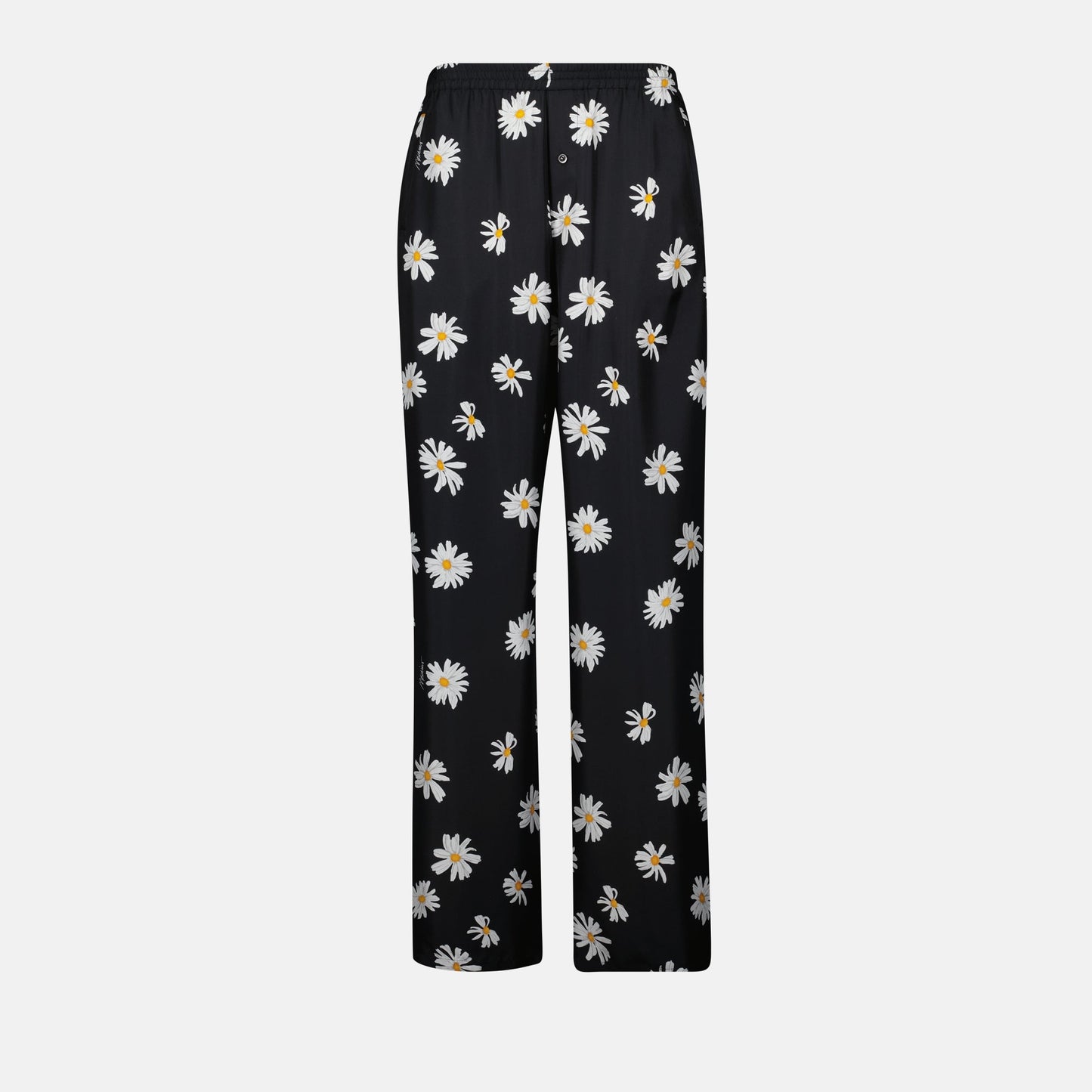 Daisy Print Wide-Leg Trousers