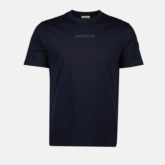 Navy Blue Logo Lettering T-Shirt