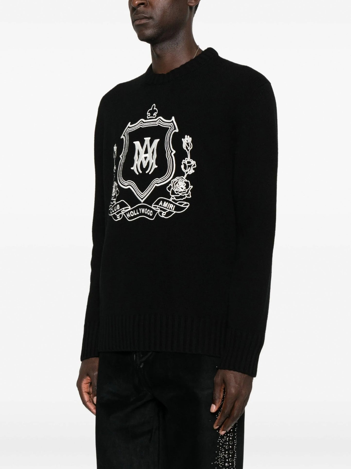 Club Hollywood Crest-Print Cotton Sweatshirt