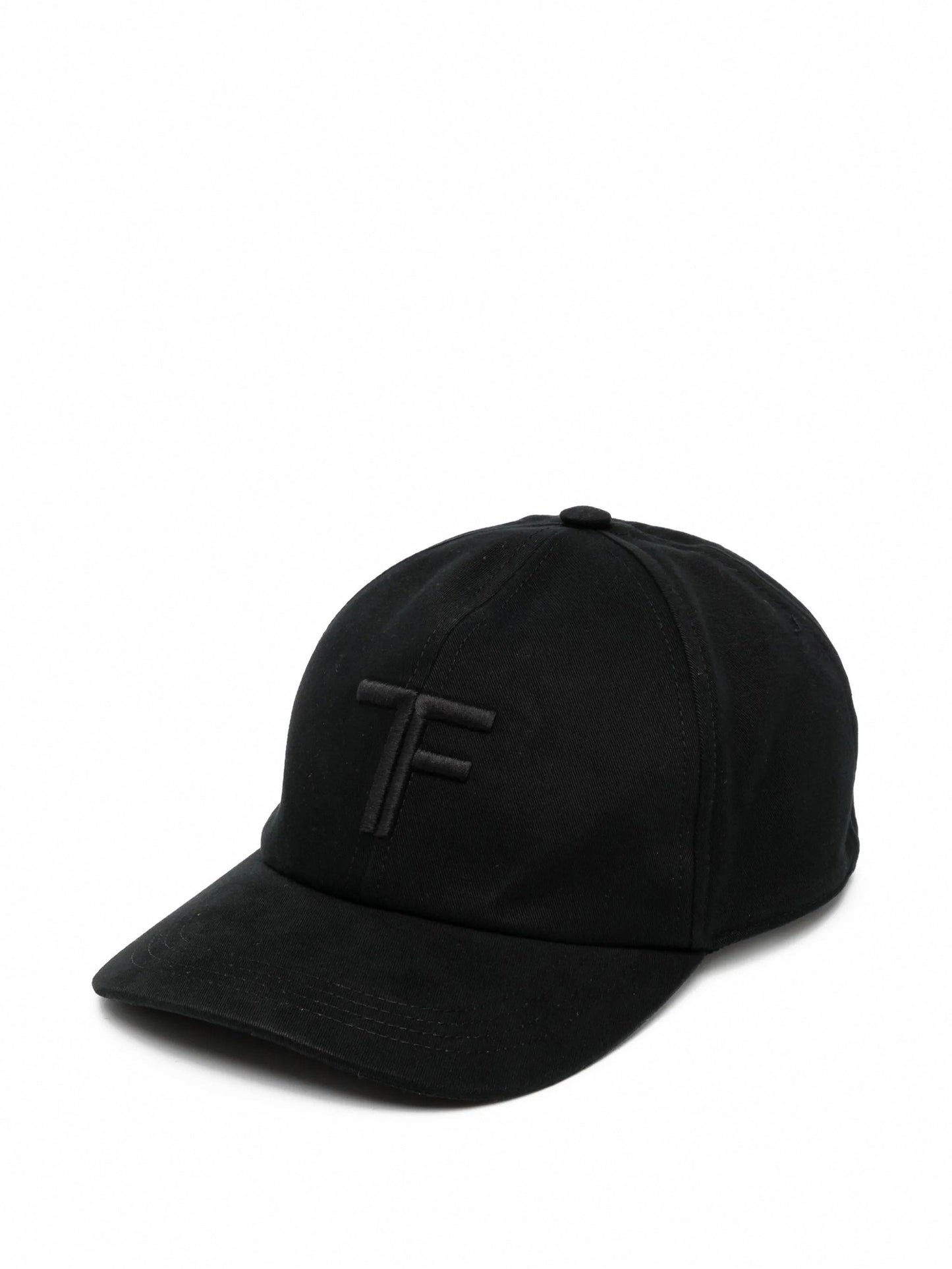 Canvas Baseball Cap with Tonal TF Embroidery