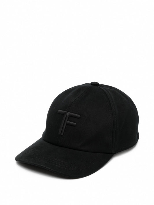 Canvas Baseball Cap with Tonal TF Embroidery