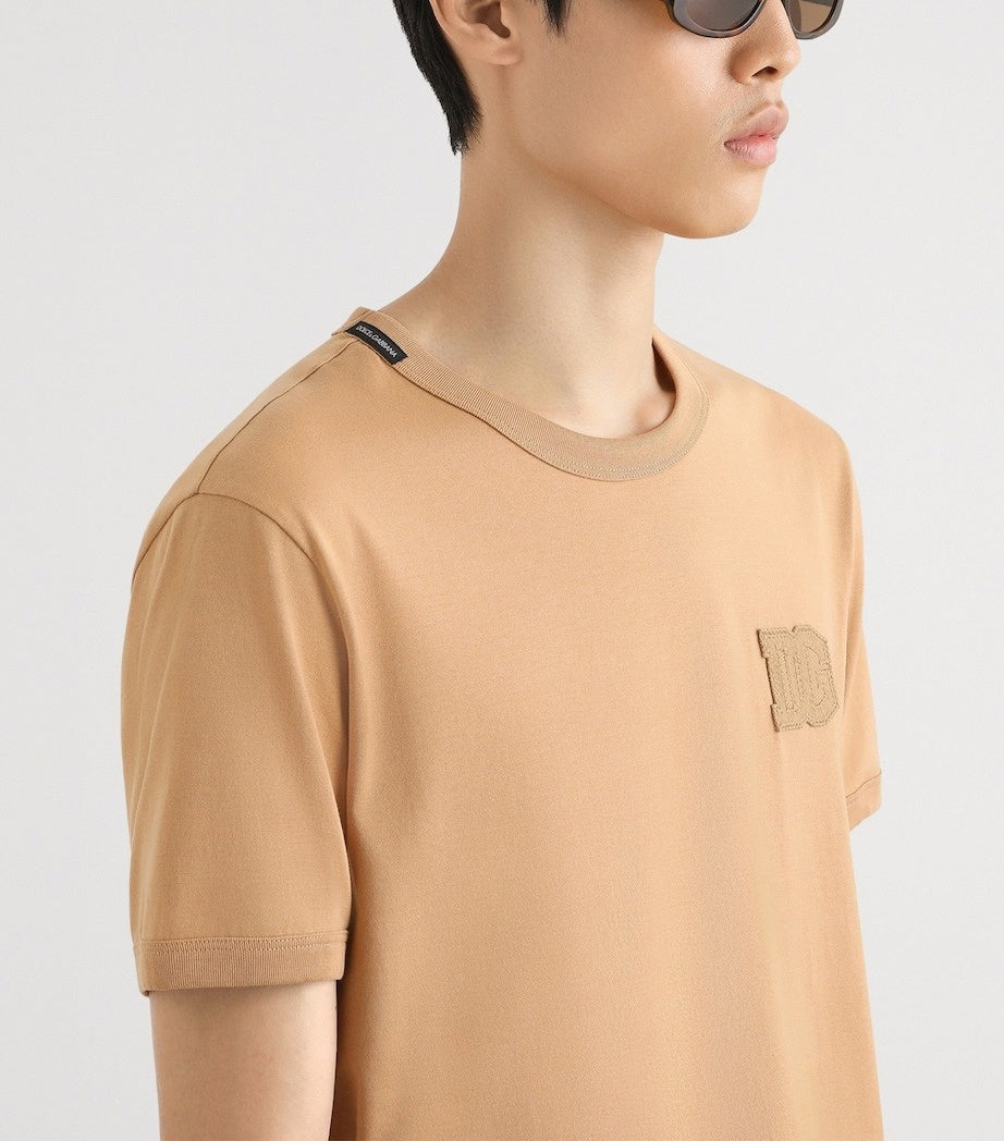 D&G Cotton Logo Patch T-Shirt