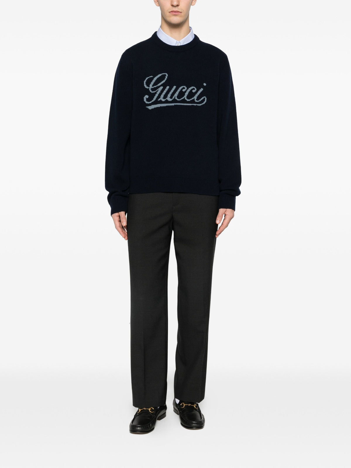Logo-Detail Crewneck Sweater