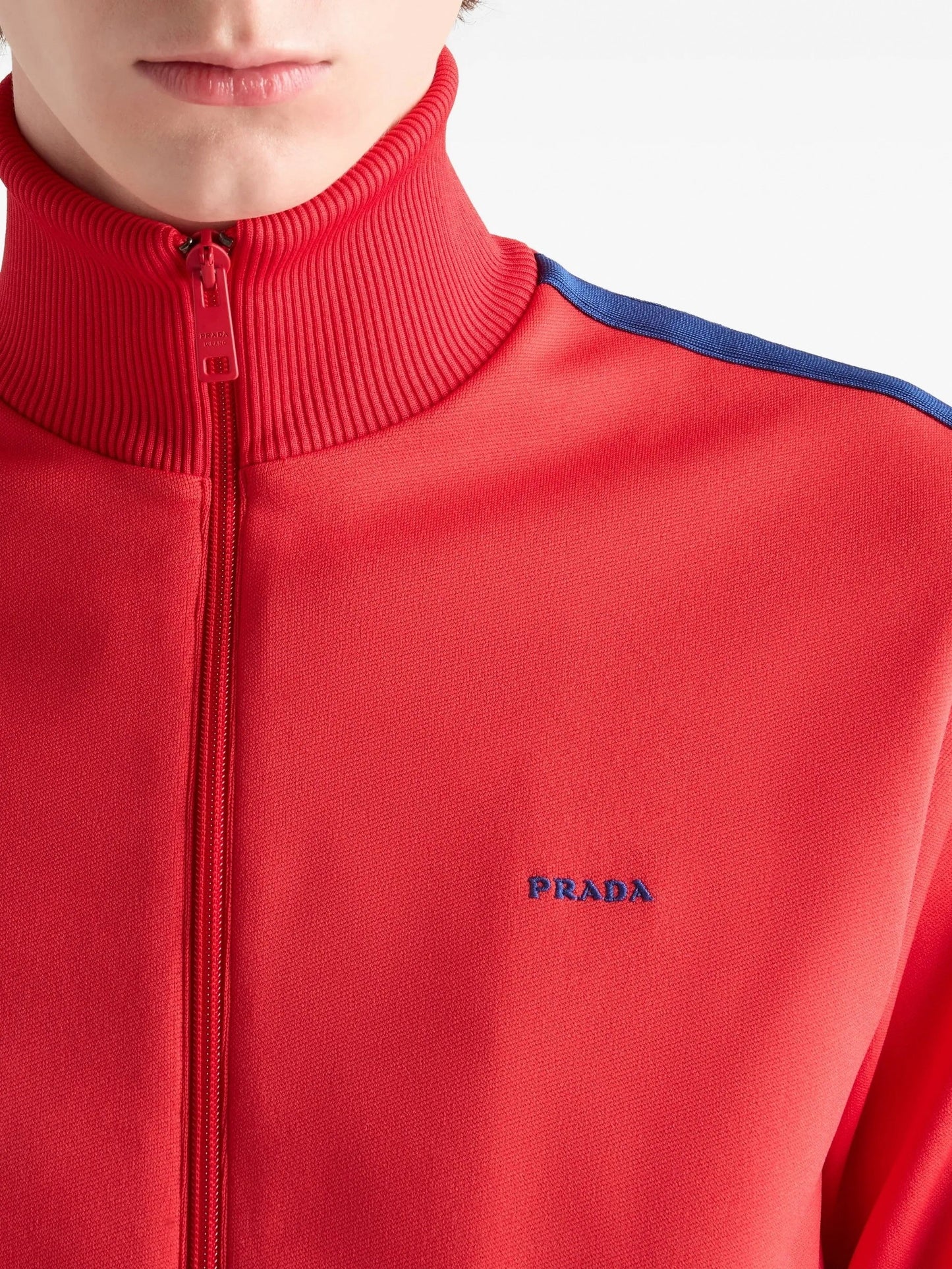 Runway Logo-Embroidered Zip-Up Sweatshirt