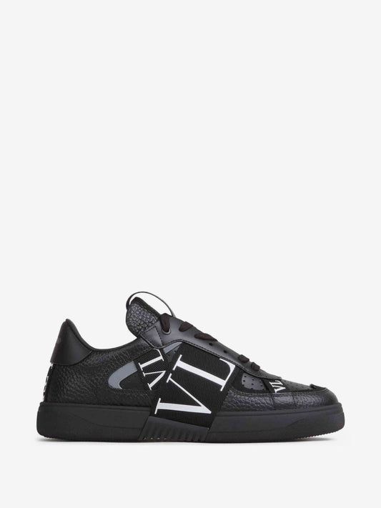 Low-Top Calfskin VL7N Sneakers with Bands