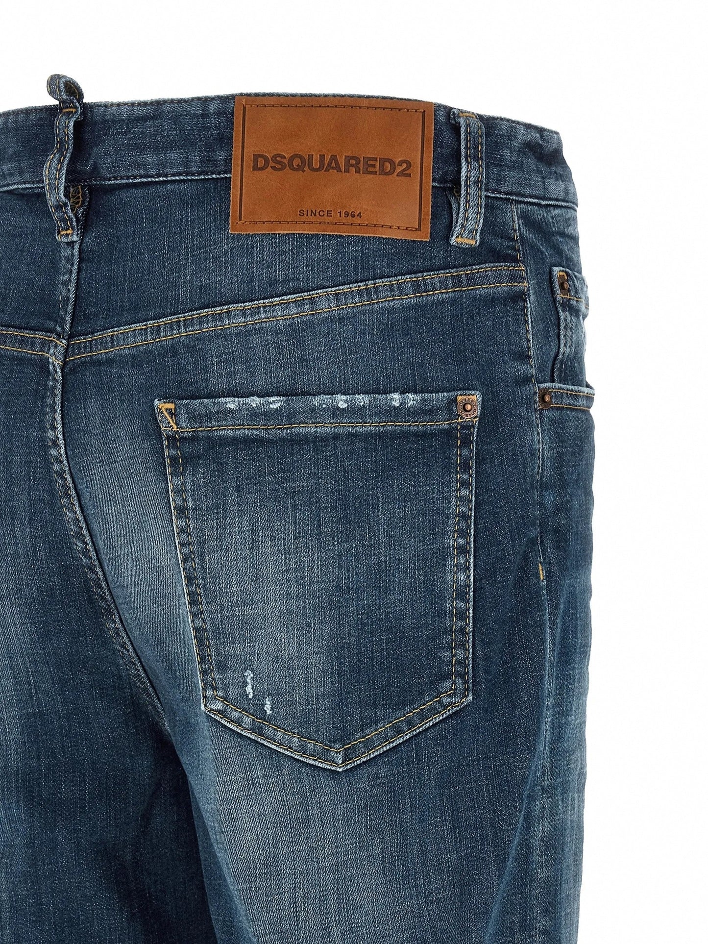 Stonewashed-Effect Straight-Leg Jeans