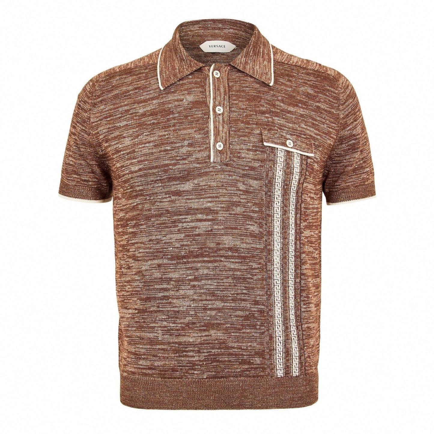 Men's Knitted Short Sleeve Polo Shirt
