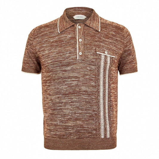 Men's Knitted Short Sleeve Polo Shirt