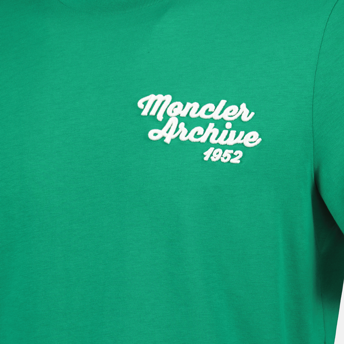 Green Embroidered Logo T-Shirt
