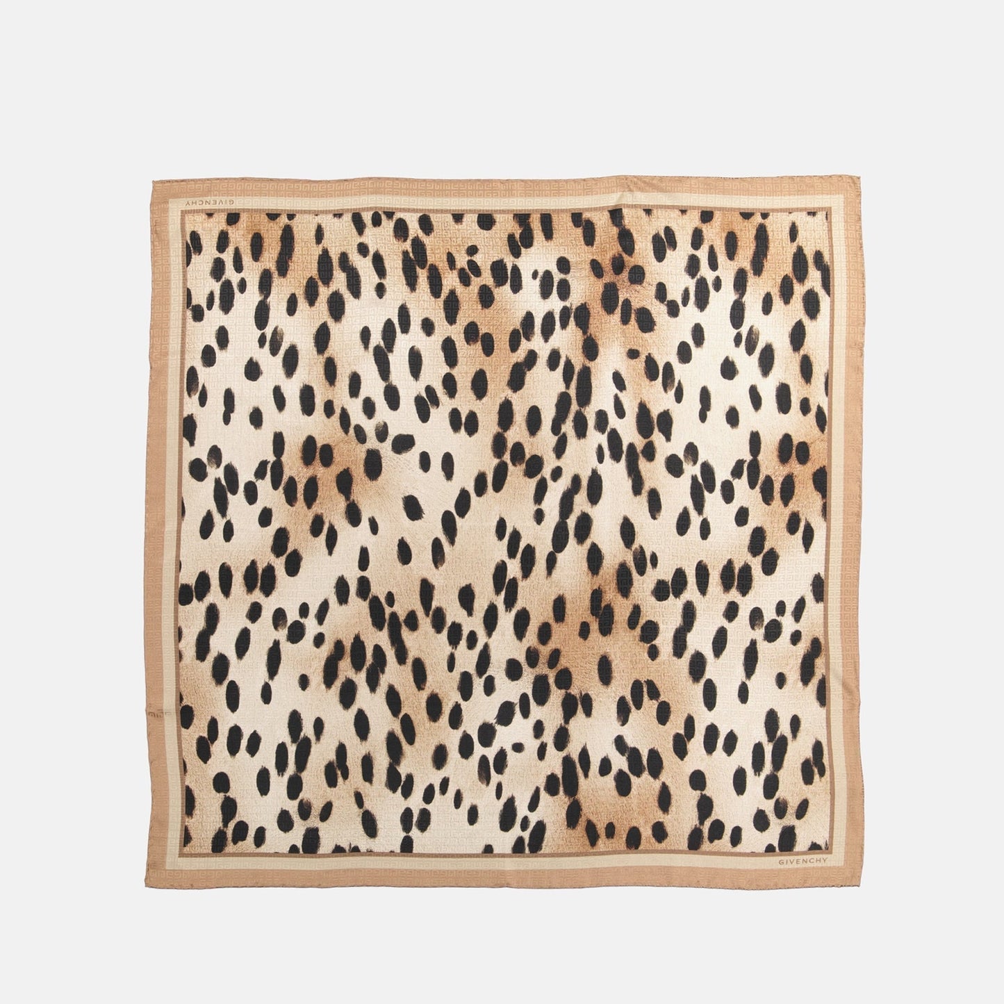 Animal Print Scarf – Beige