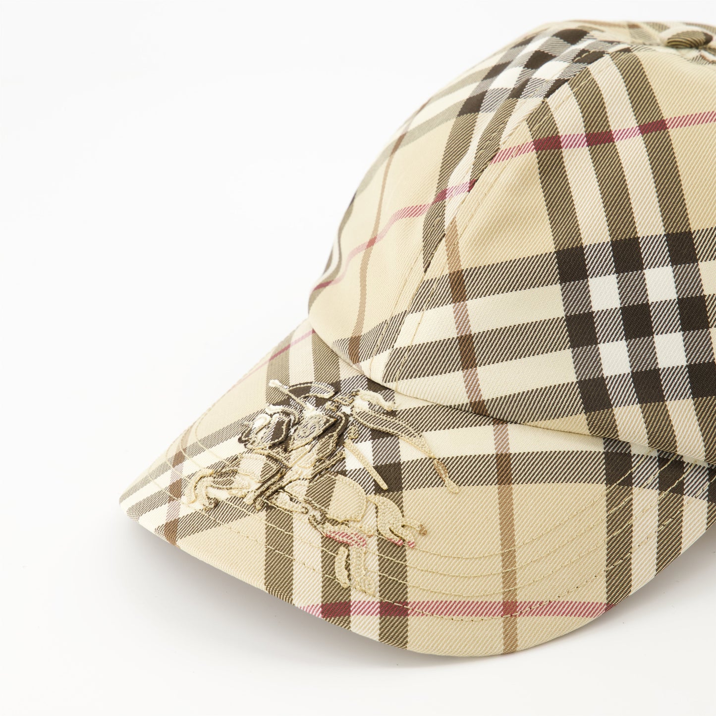 Vintage Check Logo Baseball Cap