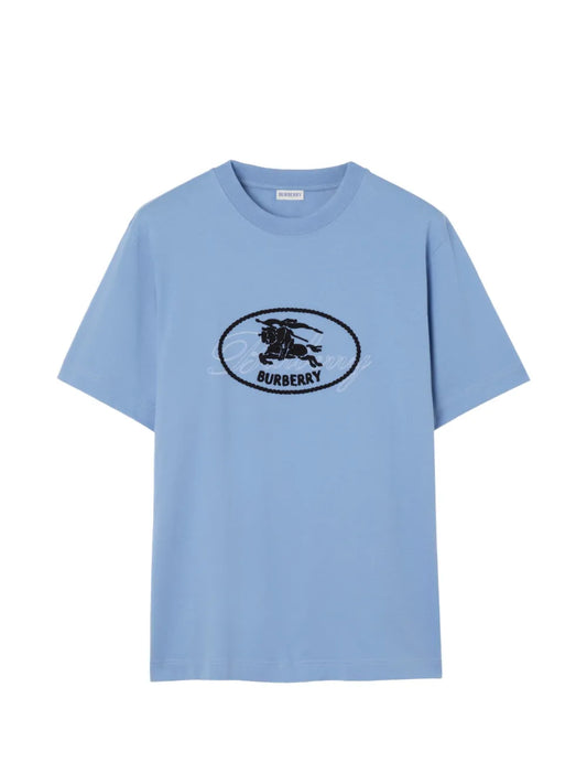 Knight Stamp Cotton T-Shirt