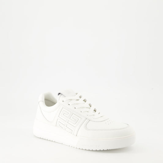 White Monogram Sneakers