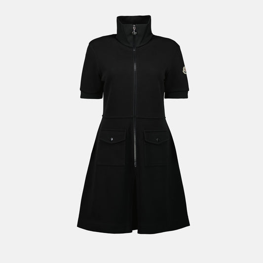 Zip-Front A-Line Mini Dress