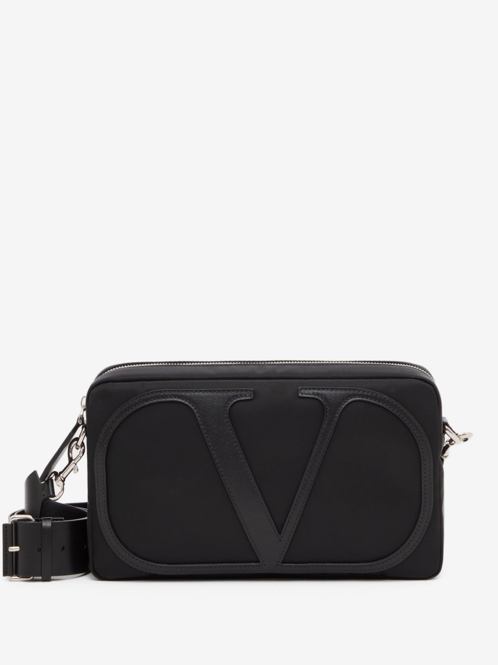 Crossbody Bag with Leather VLogo