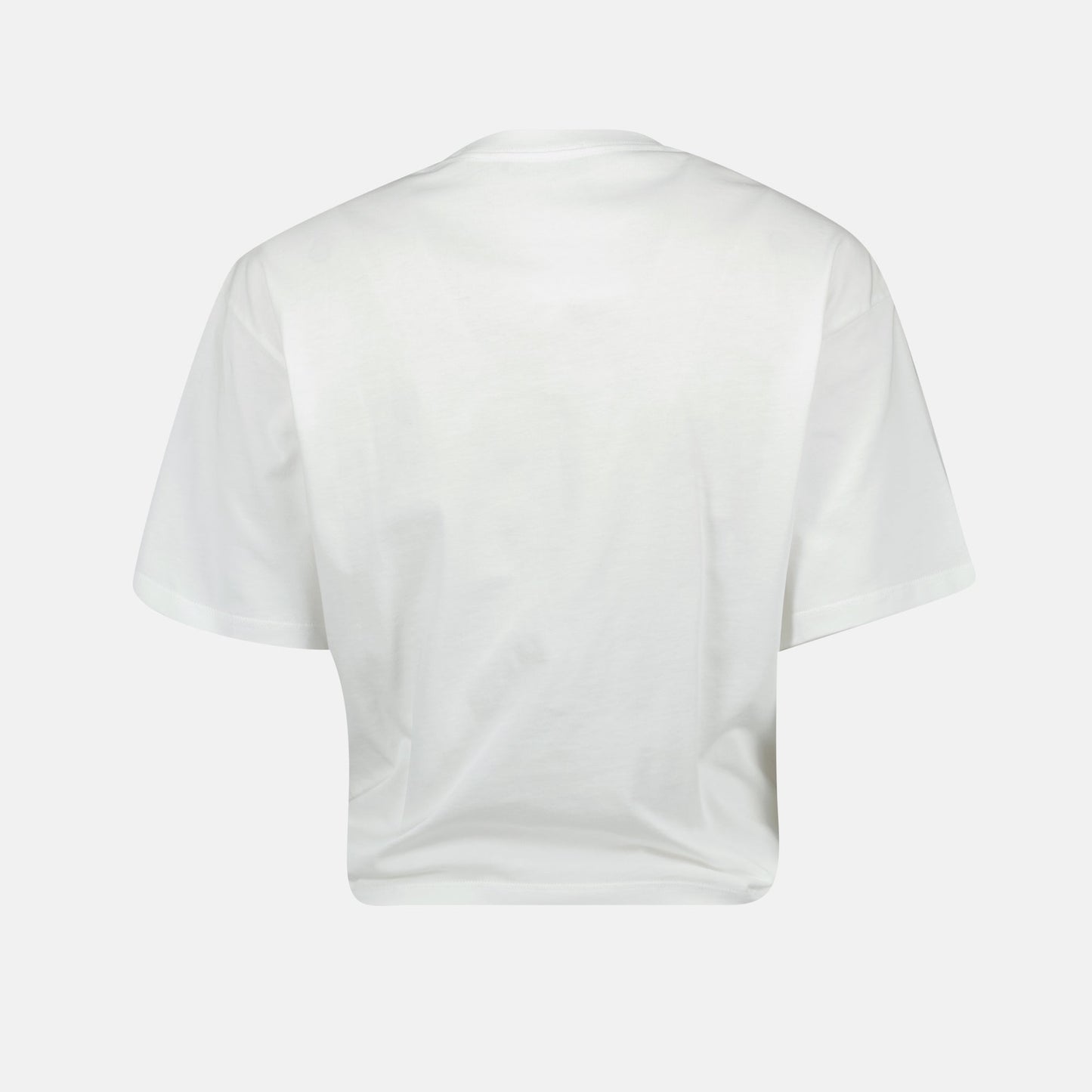 Strawberry Logo Twist Crop T-Shirt – White