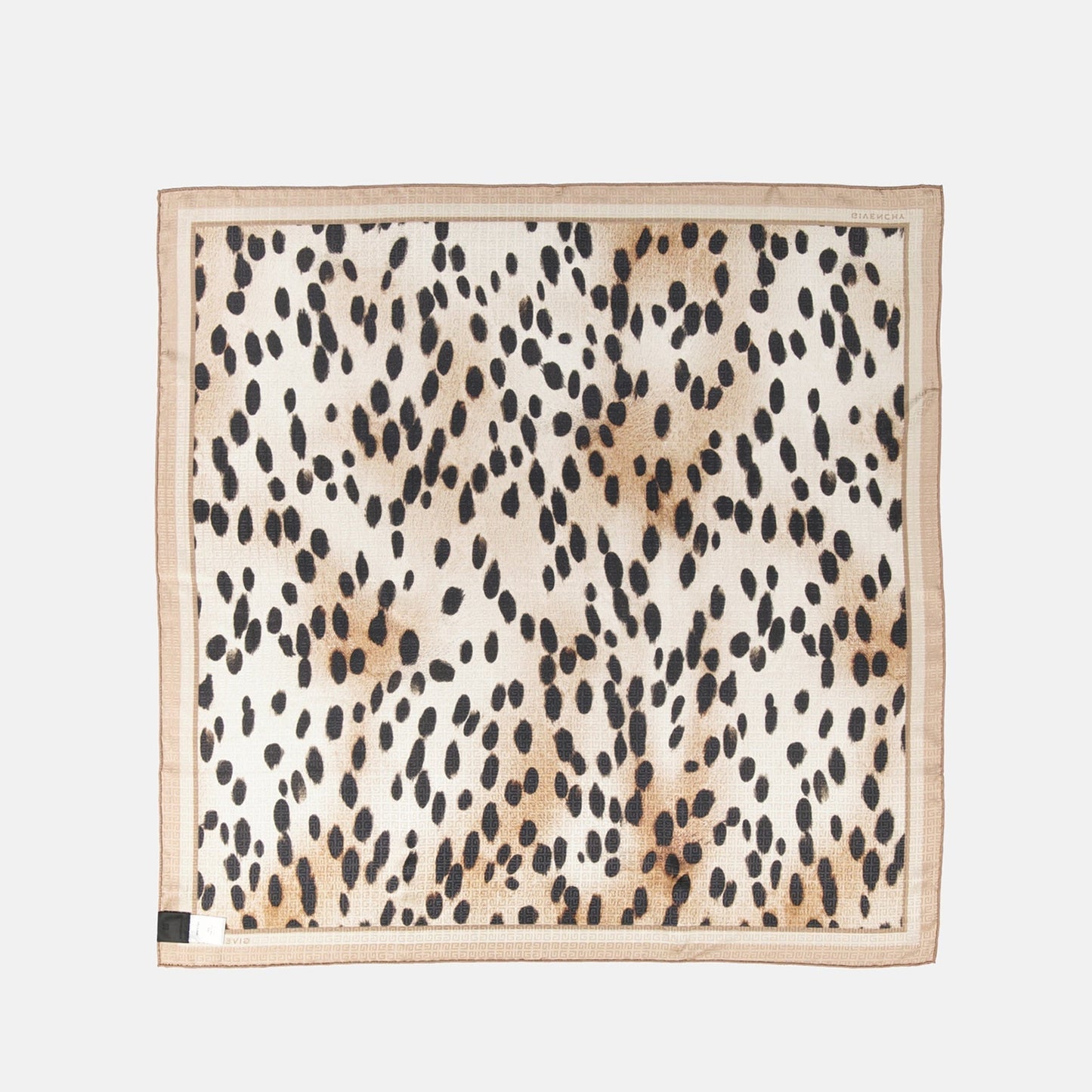 Animal Print Scarf – Beige