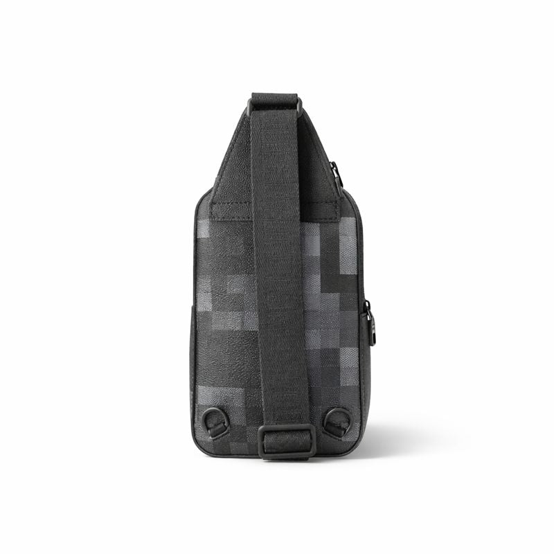 Damier Graphite Pixel Avenue Sling Bag (Black/Grey)