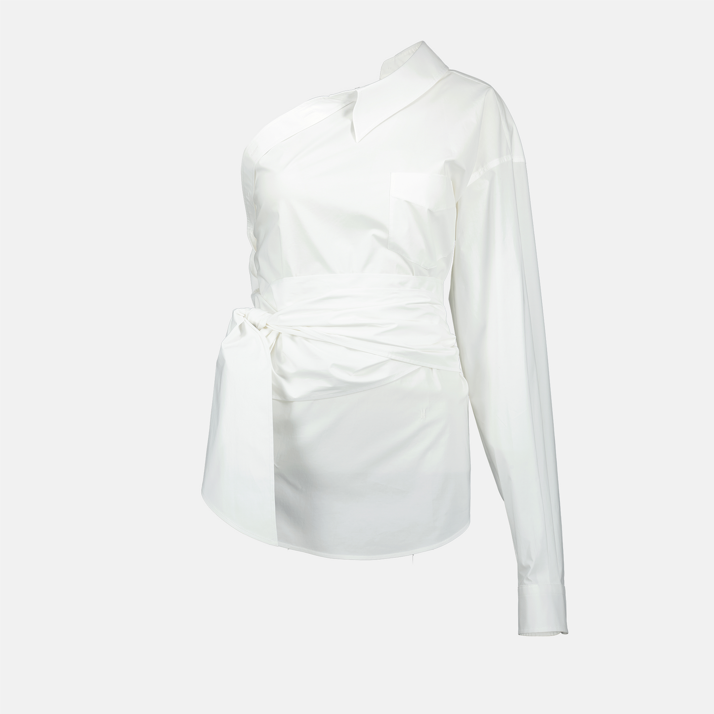 One-Shoulder Wrap Shirt
